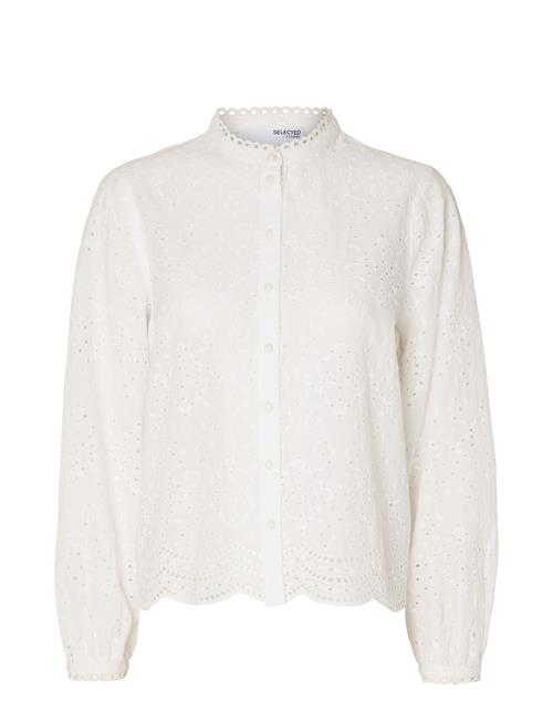 Selected Femme Slftatiana L/S Embr Shirt Noos Selected Femme White