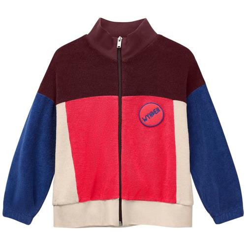 Wynken Keel Cardigan Med Lynlås Red Setting Sun 10 Y  Rød  10 år  Unisex