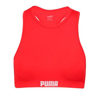 Puma Racerback Swimtop Rød Large Dame