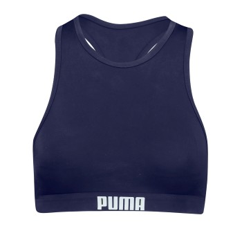 Puma Racerback Swimtop Marineblå Small Dame