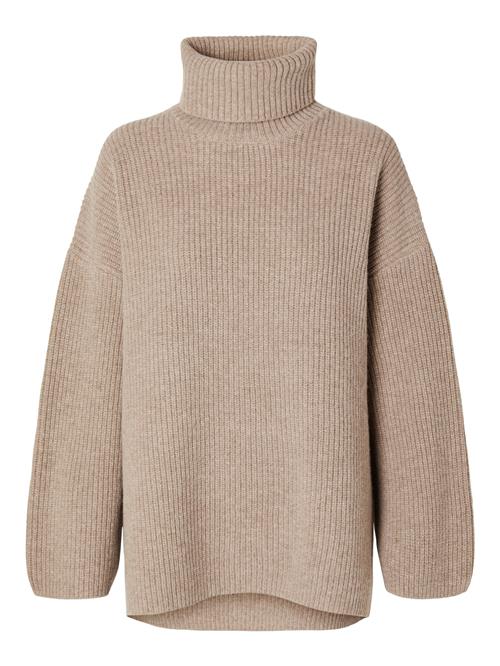 SELECTED FEMME Pullover i overstørrelse  mørkebeige