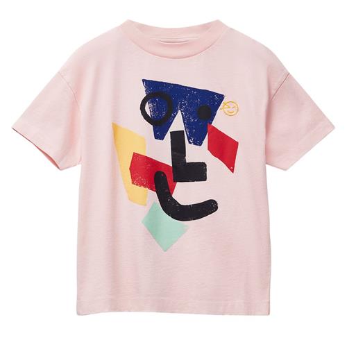 Wynken Amazed Face T-shirt Pale Pink | Lyserød | 4 years