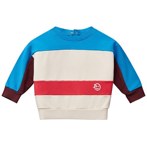 Wynken Mini Keel Sweatshirt Ecru Blue Red 6 months  Creme  6 måneder  Unisex
