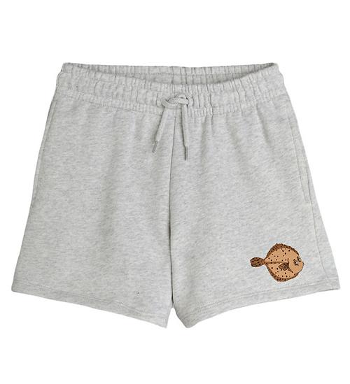 Mini Rodini Sweatshorts - Flundra - Gråmeleret