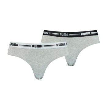 Puma Trusser 2P Logo Waistband Brazilian Grå Large Dame