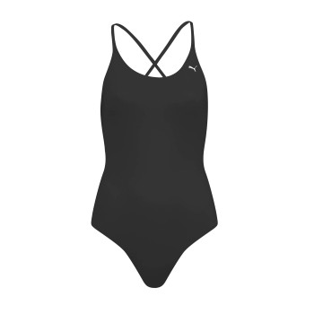 Puma V-Neck Padded Swimsuit Sort Small Dame