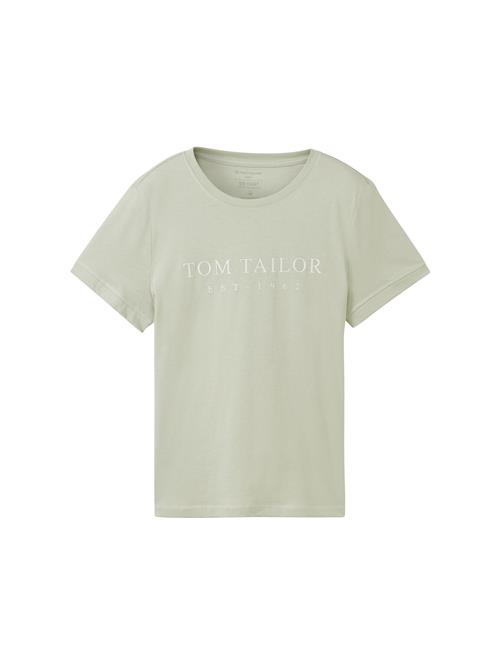 TOM TAILOR Shirts  pastelgrøn / hvid