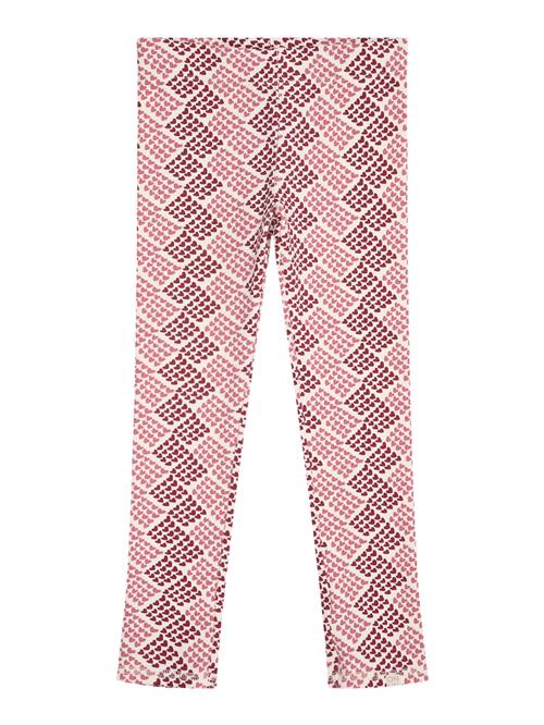Only Mini Leggings 'KMGTrinny'  creme / lyserød / burgunder