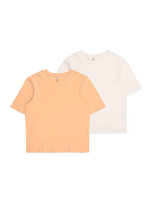 KIDS ONLY Bluser & t-shirts 'KOGREX'  abrikos / hvid