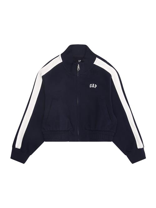 GAP Sweatjakke  marin / hvid