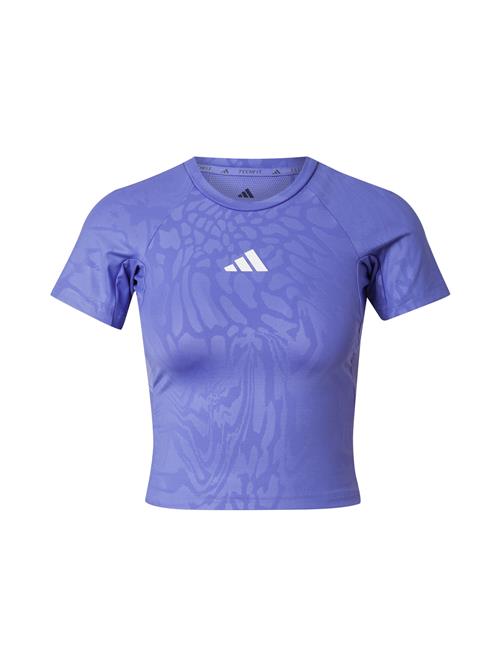 ADIDAS PERFORMANCE Funktionsbluse  violetblå / hvid