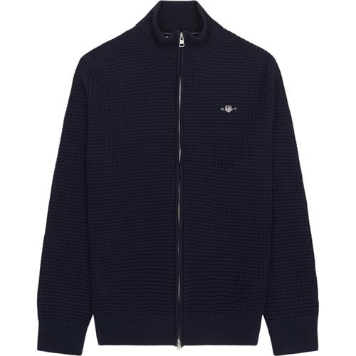 Gant - Zipped Textured Cardigan