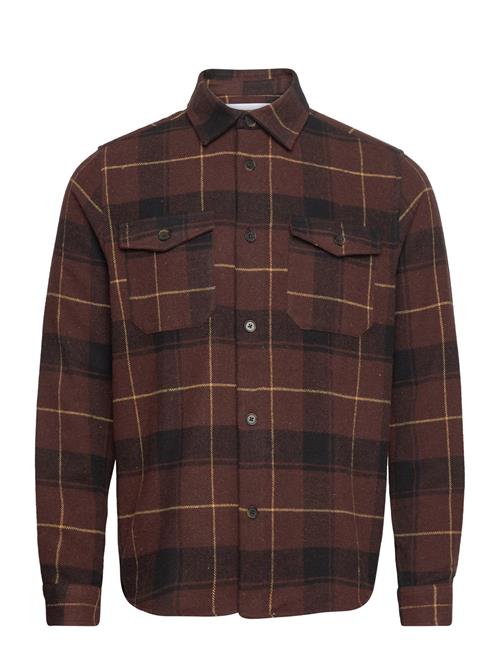 Lennon Check Shirt Les Deux Brown