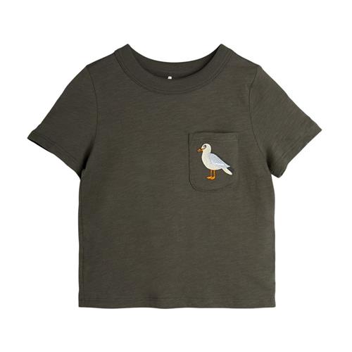Se Mini Rodini GOTS Seagull T-shirt Black 92/98 cm  Sort  92/98 cm  Unisex ved Babyshop