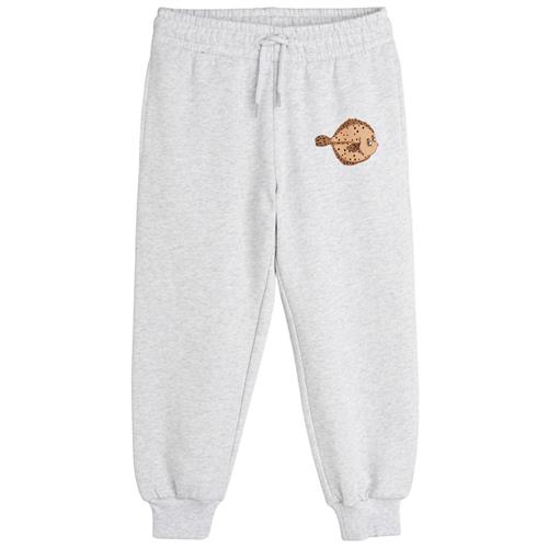Mini Rodini GOTS Flundra Joggingbukser Grey Melange 128/134 cm  Grå  128/134 cm  Unisex