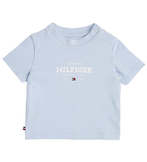 Tommy Hilfiger T-shirt - Monotype 1985 Logo - Breezy Blue