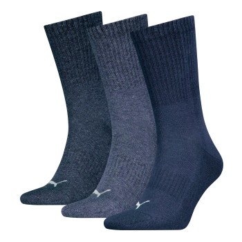 Puma Strømper 3P Cushioned Next Crew Socks Marineblå Strl 35/39