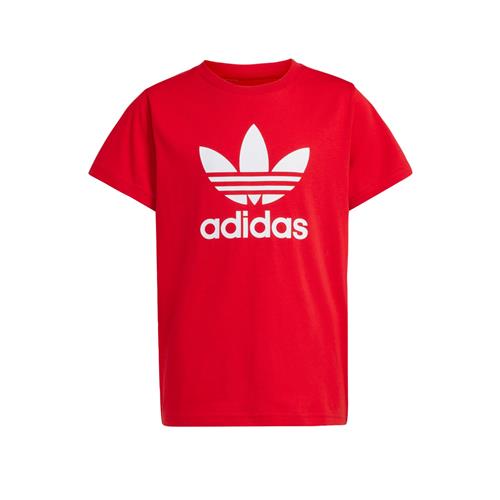 ADIDAS ORIGINALS Shirts 'Trefoil'  rød / hvid