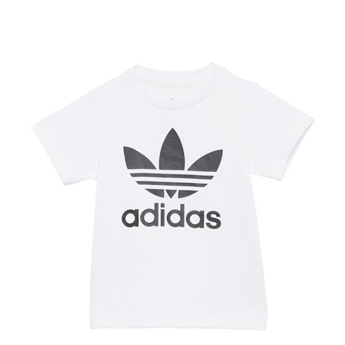 ADIDAS ORIGINALS Shirts 'Trefoil'  sort / hvid