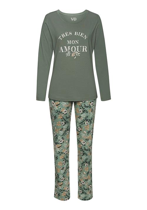 VIVANCE Pyjamas  camel / mint / jade / hvid