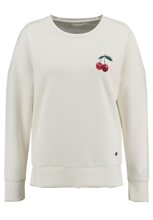 Key Largo Sweatshirt 'JUICE'  creme / mørkegrøn / mørkerød / sort