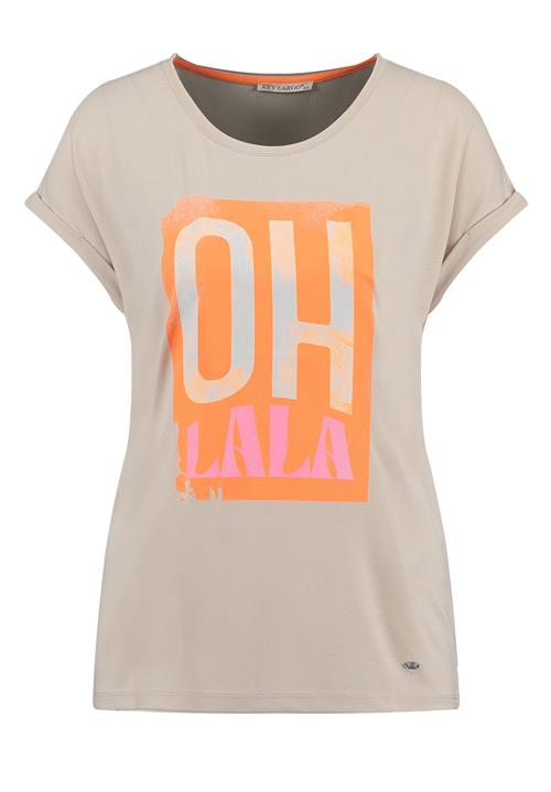 Se Key Largo Shirts 'Ohlala'  kit / orkidee / mørkeorange ved About You