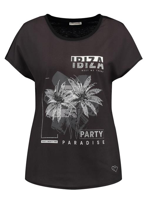 Se Key Largo Shirts 'Ibiza'  lysegrå / sort / hvid ved About You