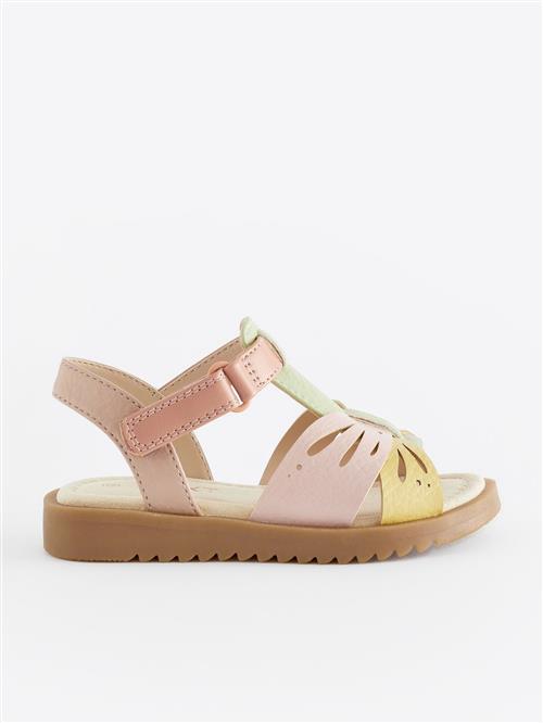 Next Sandaler  honning / pastelgrøn / lys pink