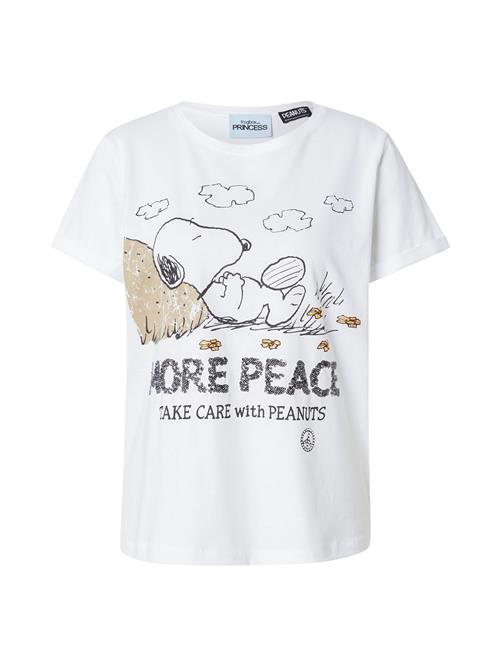 Frogbox Shirts 'Snoopy more peace'  mokka / gul / sort / hvid