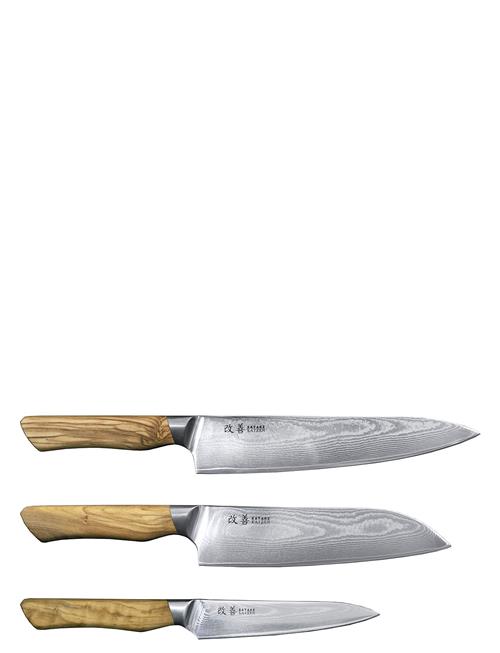 Kaizen 3-Piece Knife Set Satake Silver