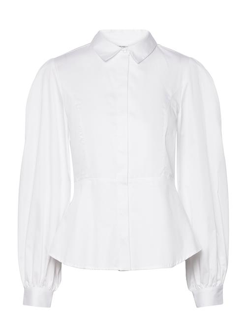 Selected Femme Slfvivi Ls Fitted Shirt B Selected Femme White