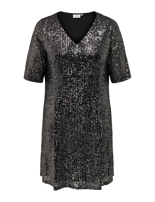 Carsparkly Ss Sequins Dress Wvn ONLY Carmakoma Black