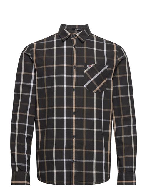 Tjm Reg Check Flannel Shirt Tommy Jeans Black