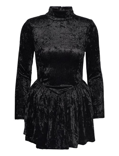 ROTATE Birger Christensen Velvet Mini Dress ROTATE Birger Christensen Black