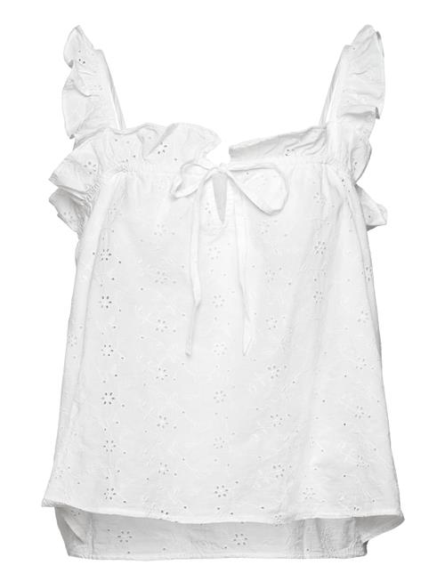 Lindex Top Camisole Broderie Anglaise Lindex White