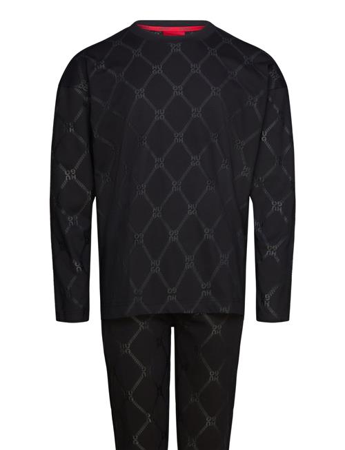 Chain Monogram Lset HUGO Black