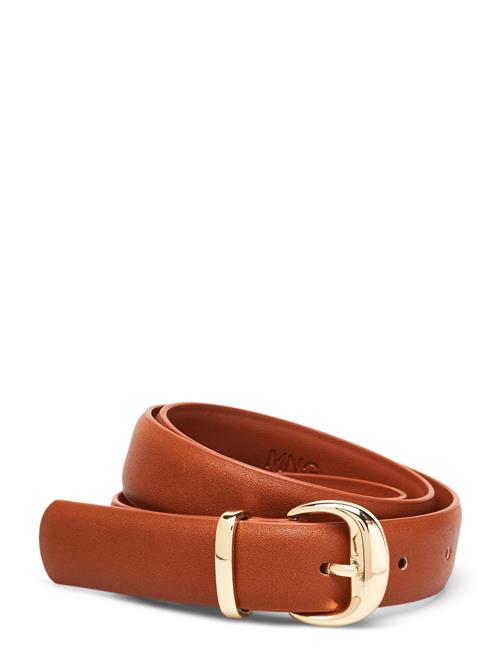 Mango Metal Buckle Belt Mango Brown