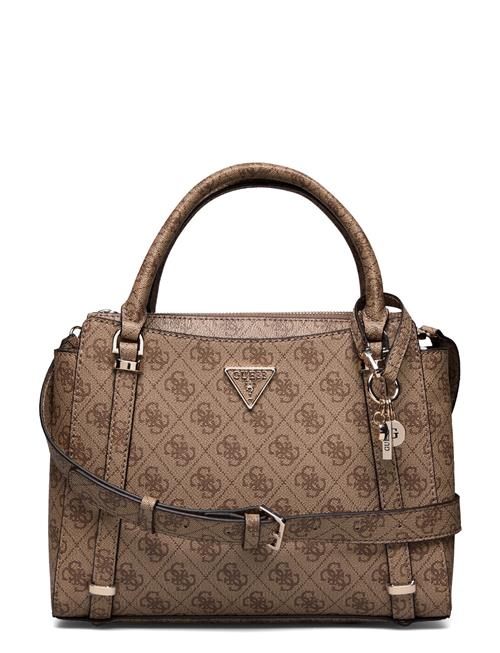 Eco Erica 2 Comp Satchel GUESS Brown