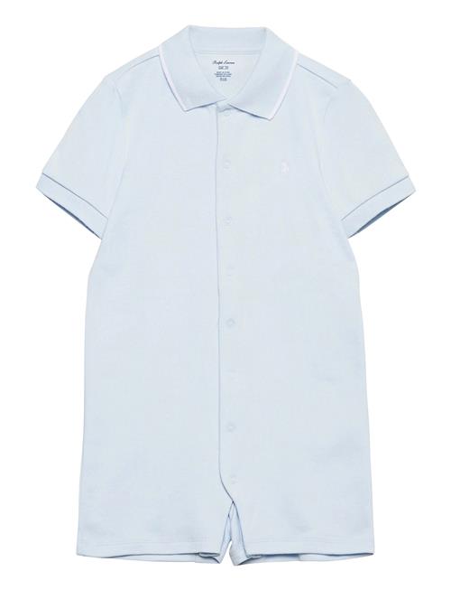 Cotton Interlock Polo Shortall Ralph Lauren Baby Blue