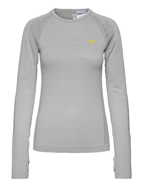 Se Hmlgg12 Training Seamless L/S Woman Hummel Grey ved Booztlet