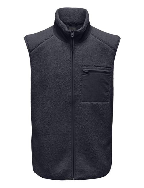 ONLY & SONS Onsdallas Sherpa Vest Otw Vd ONLY & SONS Navy