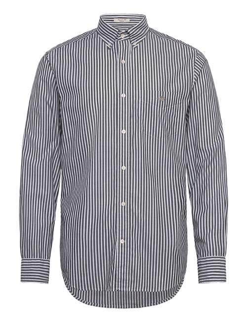 Reg Classic Poplin Stripe Shirt GANT Black