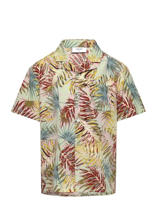 Geel Shirt Grunt Patterned