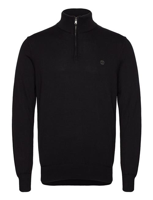 Se Cotton Yd 1/4 Zip Sweater Timberland Black ved Booztlet