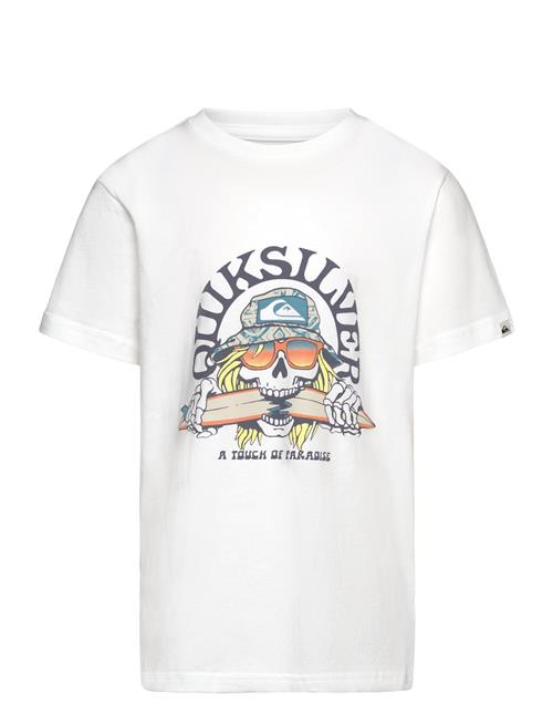 Ev Skull Feast Ss Yth Quiksilver White