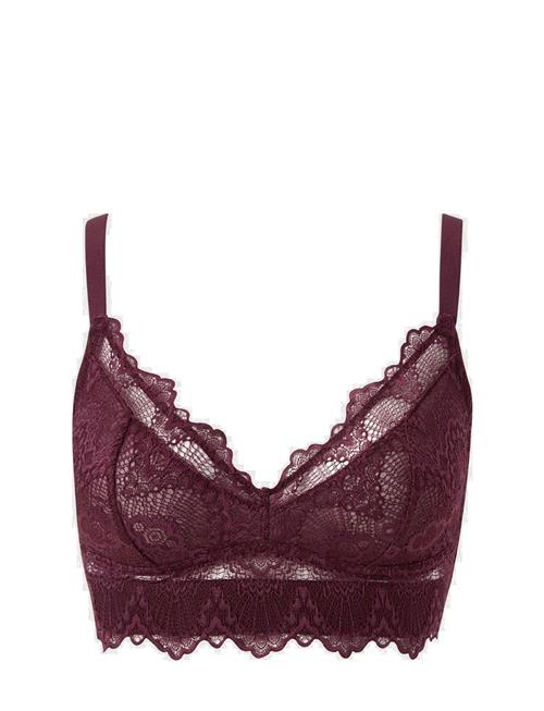 Lace Support+ Bralette Understatement Underwear Burgundy