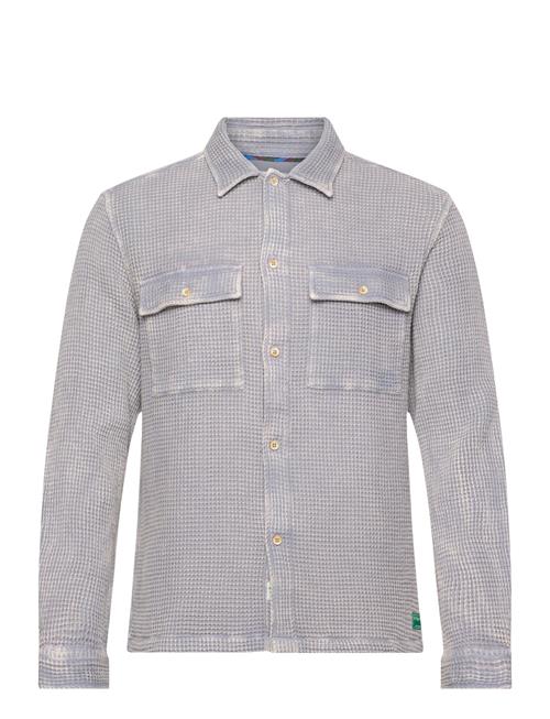 Regular Fit Over-Dyed Waffle Shirt Scotch & Soda Grey