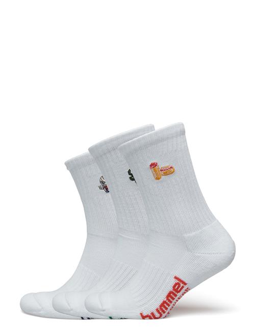 Hummel Hml3-Pack Socks Embroidery Hummel White