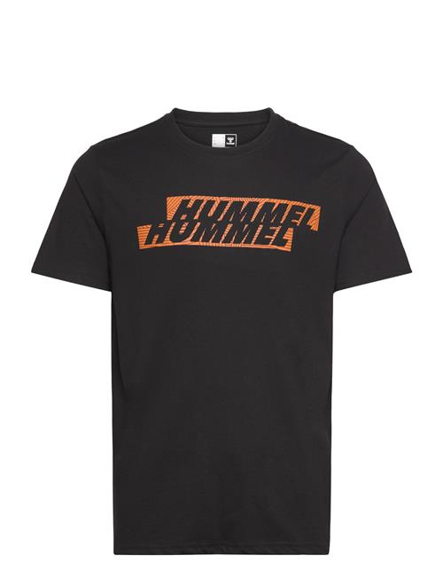 Hmlgraphic Displaced Logo Tee Hummel Black