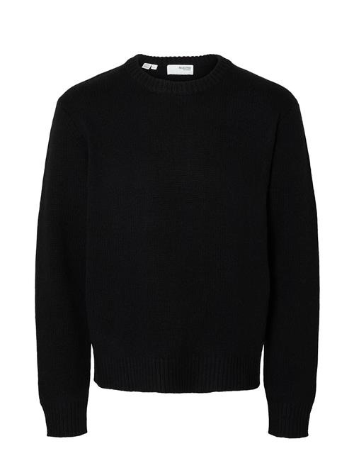 Selected Homme Slhcody Ls Knit Relaxed Crew Neck Noos Selected Homme Black